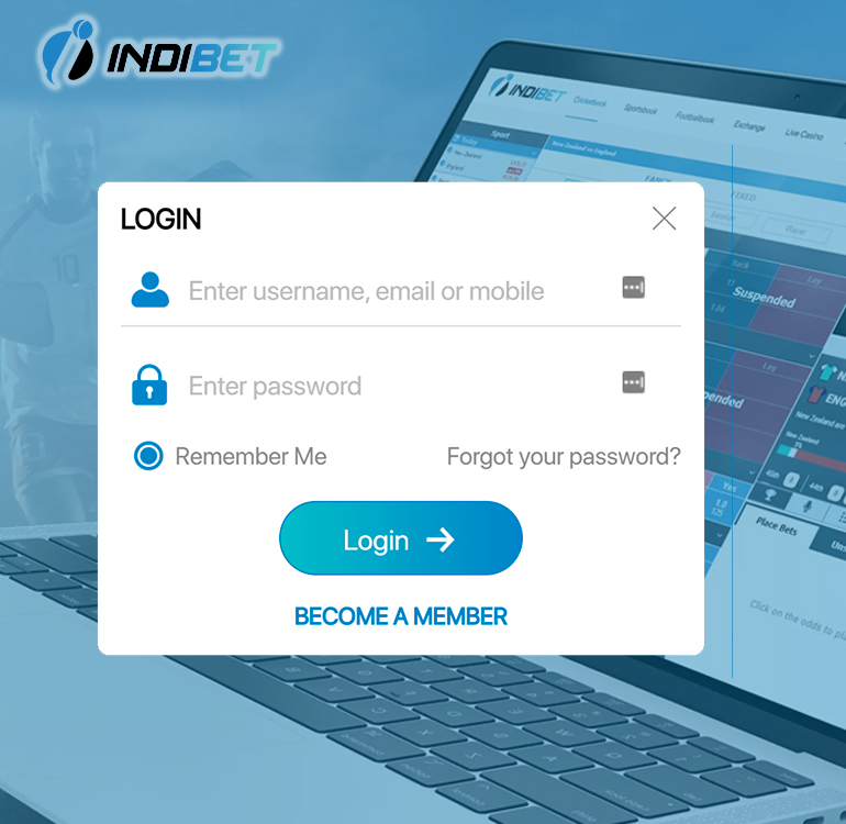 login form of indibet