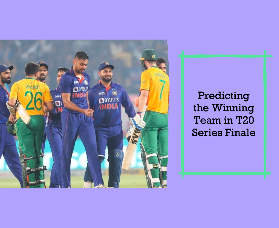 Crucial Contest: Predicting the Winning Team in T20 Series Finale