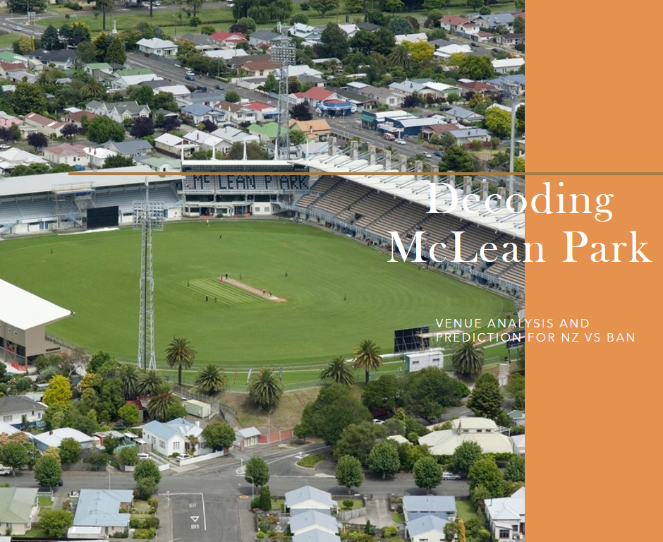 Decoding McLean Park: Venue Analysis and Prediction for NZ vs BAN