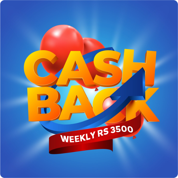 weekly cashback Rs 3500 Indibet Betting and Casino